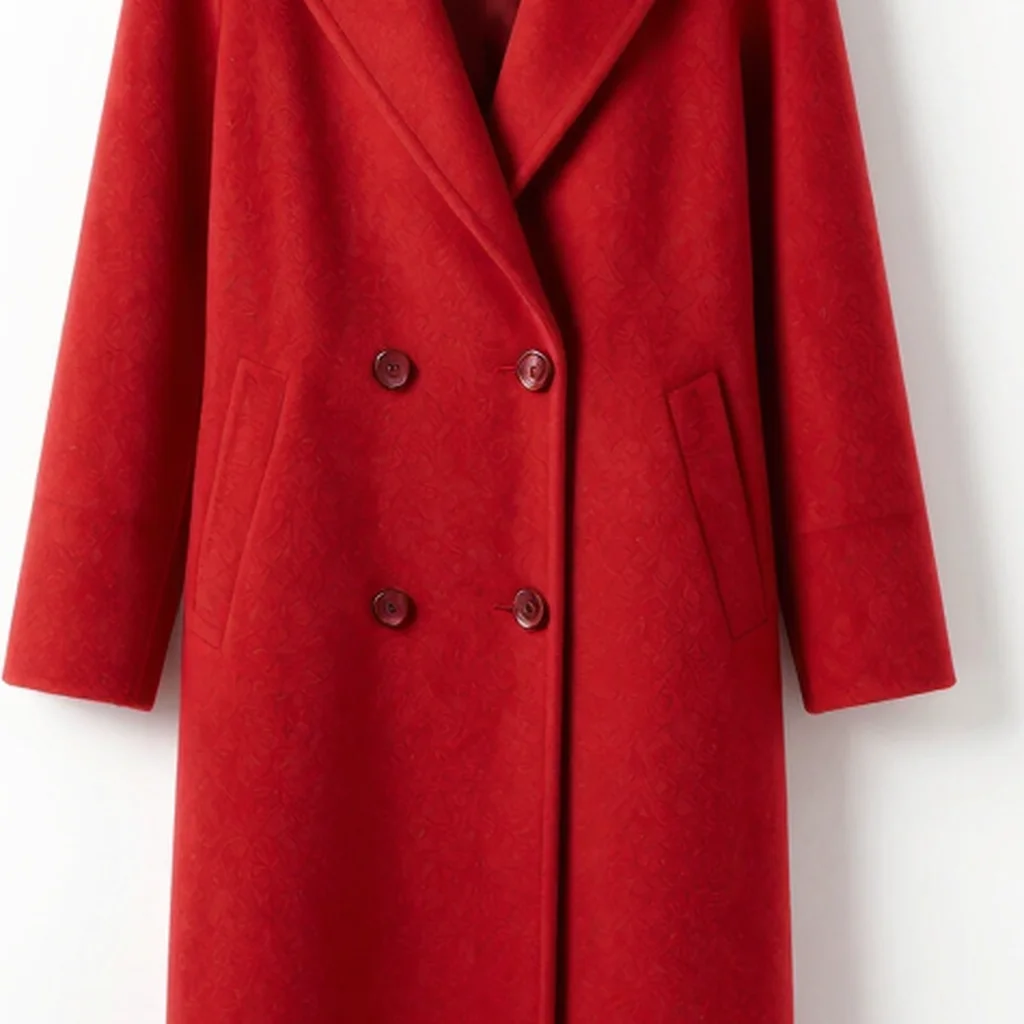 Crimson Wool Coat